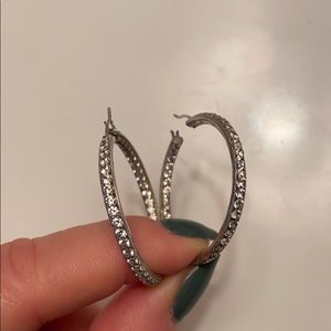 Silver hoops
